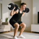 Set Pesi e Bilanciere da 20kg con Impugnature Antiscivolo, 8 Dischi Pesi, Barra Bilanciere e 2 Barre Manubri in Acciaio - immagine 9