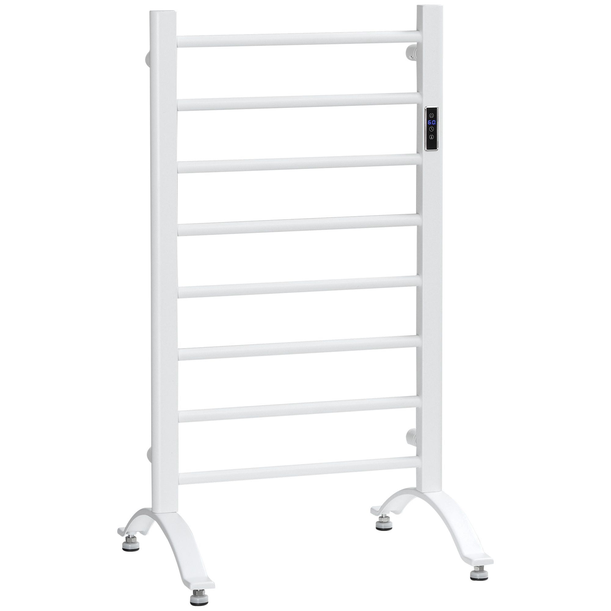mfHe0519496f9bb9c.jpg Scaldasalviette Elettrico a 8 Barre con Timer e Controllo Temperatura, 50x45x80 cm, Bianco - immagine 1