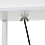 Lampada da Terra con 3 Mensole Integrate, Attacco E27 Potenza 40W, Arredamento Moderno in MDF, 26x26x160cm, Bianco - immagine 9