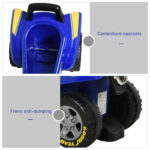 Quad Giocattolo per Bambini 18-36 Mesi con Licenza GOODYEAR con Luci e Suoni Realistici, Blu e Giallo, 60x31x42cm - immagine 8