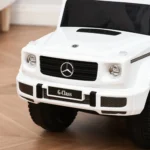 Macchina a Spinta per Bambini 12-36 Mesi con Licenza Mercedes, Tettuccio e Maniglia di Spinta, 85,5x40,5x95 cm, Bianco - immagine 9