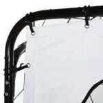 Porta da Calcio per Bambini e Adulti con Rete in PE, in Metallo e Oxford, Bianco e Nero, 240x88x171,5cm - immagine 9