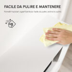 Mobile Cucina per Microonde con Armadietti, Mensole e Cassetto, Credenza Moderna in Legno 90x40x120cm Bianco - immagine 7