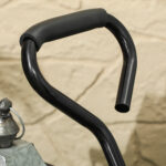 Carrello da Giardino in Acciaio da 114L con Sacca Portaoggetti e Pareti Rimovibili, 105x51x54 cm, Verde - immagine 9