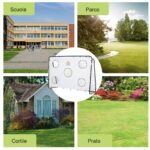 Porta da Calcio per Bambini e Adulti con Rete in PE, in Metallo e Oxford, Bianco e Nero, 240x88x171,5cm - immagine 6