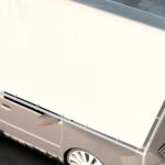 Copertura di Ricambio 6x3 m in PE Bianco Anti-UV per Carport Auto con Corde Elastiche - immagine 9