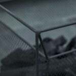 Braciere da Giardino a Legna Portatile con Attizzatoio 45x45x43cm Nero - immagine 8