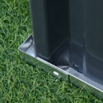 Letto per Orto Rialzato in Acciaio, Fondo aperto e Montaggio Senza Attrezzi, 90x90x30cm - immagine 8