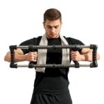 Power Twister a 4 Molle con Resistenza da 10 a 50 kg, in Acciaio Inox, 80x22x5 cm, Nero