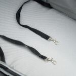 Passeggino per Cani Pieghevole con Guinzaglio di Sicurezza e Cestino Portaoggetti, Grigio - immagine 8