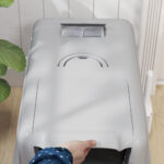 Lettiera per Gatti Chiusa con Vassoio in Acciaio, Paletta e Filtri, 40,5x60,5x41,5 cm, Grigio e Argento - immagine 9