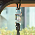 Dondolo da Giardino Terrazza 3 Posti con Tettuccio Regolabile in Metallo e Texteline 172x110x155cm Marrone - immagine 9