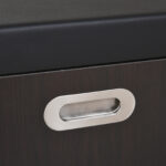 Scarpiera Salvaspazio da Ingresso Imbottita, Mobile da Ingresso con Scarpiera, con 3 Scomparti, Seduta in Pelle PU, per Soggiorno e Corridoio, 80x30x43 cm, Nero - immagine 8