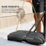 Canestro Basket con Altezza Regolabile 197,5-245cm, Base con Ruote e Tabellone, Blu - immagine 5