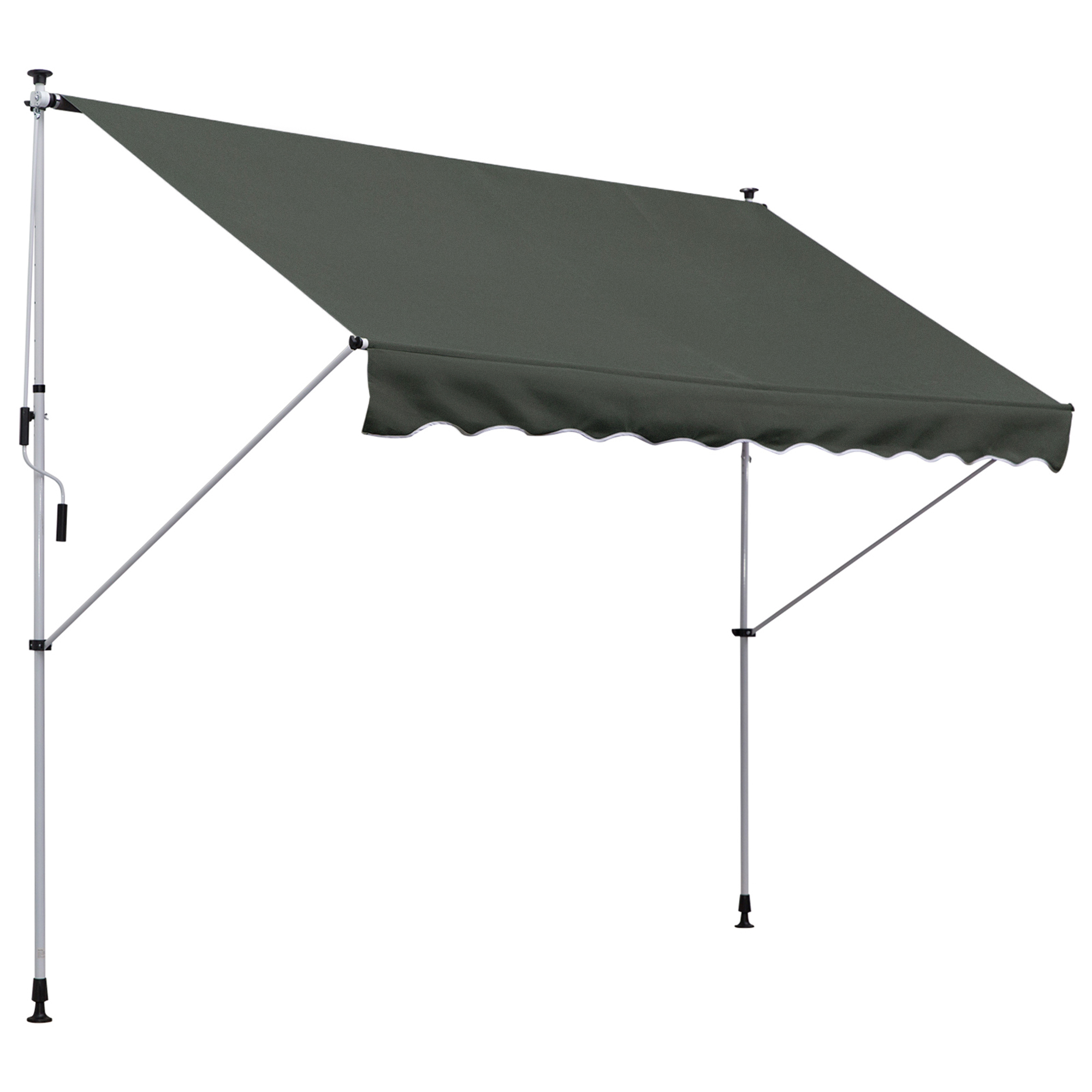 rvd2b5194d67cb2b0.jpg Tenda da Sole 3x1,5 m a Bracci con Manovella, Struttura Telescopica in Metallo e Parasole in Poliestere - immagine 1