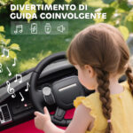 Macchina Elettrica per Bambini Licenza Land Rover con Fari LED, Clacson e Telecomando, 105x68,5x58 cm, Rosa - immagine 8