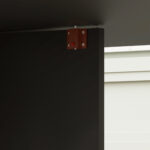 Tavolo Pieghevole in Legno per 4-6 Persone con Ruote, 75x140x74cm, Nero - immagine 9