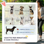 Passeggino per Cani Piccoli Pieghevole con Maniglione Girevole e Cestino Portaoggetti, 76,5x52x95 cm, Grigio - immagine 4