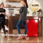 Frigorifero Piccolo 91L MonoPorta Reversibile con Congelatore e Temperatura Regolabile, Rosso - immagine 9