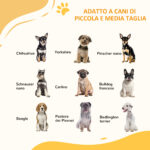 Cancelletto per Cani taglia Piccola e Media con Chiusura Automatica, in Acciaio e PA, 74-1x76 cm, Bianco - immagine 4
