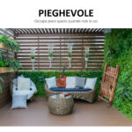 Portapiante Pieghevole Portavasi in Legno di Abete con 3 Livelli Scaffale da Esterno per Piante Portafiori 80x37x93cm - immagine 4