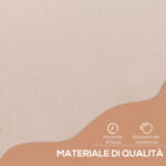 Tenda da Sole 2x1,5 m per Esterno a Rullo con Manovella e Angolazione Regolabile, Beige - immagine 5