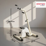 Cyclette per Riabilitazione Braccia e Gambe con Altezza e Resistenza Regolabili, Display LCD, Bianco - immagine 3