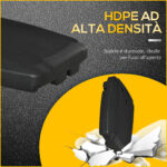 Base per Ombrellone a Braccio Riempibile fino a 75 kg con Base a T Inclusa, 80x60x17 cm, Nero - immagine 6