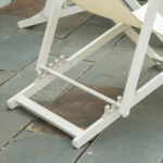 Set 2 Sedie Poltrona Sdraio da Esterni Pieghevoli e Reclinabili in Alluminio, 1x60x85 cm, Beige - immagine 9