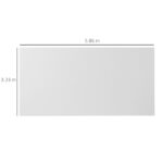 Copertura di Ricambio 6x3 m in PE Bianco Anti-UV per Carport Auto con Corde Elastiche - immagine 3