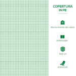 Serra Piccola per Giardino e Balcone con Finestre e Copertura in PE, 180x90x70cm, Verde - immagine 4