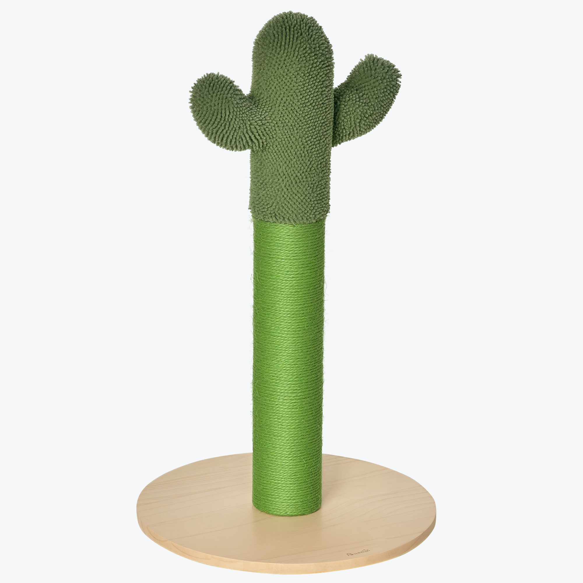 v1x7da198133c1141.png Albero Tiragraffi per Gatti a Forma di Cactus con Corde in Sisal, 40x40x65 cm, Verde - immagine 1