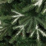 Albero di Natale Innevato con 850 Rami e Design a Sezioni, in Plastica e Acciaio, Ø110x180 cm, Verde - immagine 9