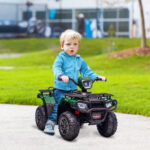 Quad per Bambini 3-6 Anni con 3 Luci LED, Velocità max 4km/h e 50 Minuti max di Carica, 88x45x50 cm - immagine 2