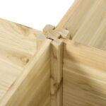 Fioriera da Esterno 5 Pezzi componibili a Fondo Aperto in Legno di Abete, 230x230x28 cm - immagine 8