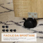 Set Tavolo e Sedie 5 Pezzi in Truciolato, Tavolo Rotondo con 2 Ripiani Aperti e 4 Sgabelli Moderni - immagine 8