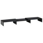 Supporto Monitor in MDF con Lunghezza e Angolazione Regolabile, 80-117x23,5x10 cm, Nero