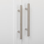 Carrello da Cucina con Cassetto, Portaspezie, Armadietto e 4 Ruote, 109x40x89cm, Bianco - immagine 8