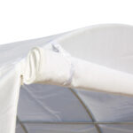 Serra a Tunnel 3x3x2m con Porta e 6 Finestre, Doppia Copertura in PE e Struttura in Acciaio - immagine 8