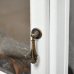 Camino Elettrico Effetto Fiamma e 3 Lati Aperti, Temperatura Regolabile 9W-18W, Protezione da Surriscaldamento, Copertura 20-25m², 39x26x54,8cm, Bianco - immagine 8