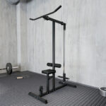 Stazione Fitness Pull Down da Casa con Panca e Cavo Regolabile, in Acciaio 107x120x190cm Nero - immagine 8