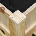 Letto per Orto Rialzato con 6 Scomparti in Legno di Abete, 78,5x58x81cm - immagine 8