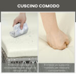 Mobili da Giardino Set 2 Pz in Rattan Chaise Longue e Tavolino da Caffè - immagine 7