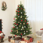 Albero di Natale Artificiale Alto 180 cm con 818 Rami e Base in Acciaio per Interni, Verde - immagine 2
