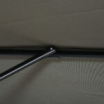 Ombrellone da Giardino con Angolazione Regolabile su 5 Livelli e Rotazione a 360°, 2,5x2,5 m, Grigio - immagine 8