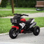 Moto Elettrica per Bambini 3-5 Anni (max, 25kg) con 3 Ruote, Luci e Suoni, Batteria 6V, Rosso, 86x42x52cm - immagine 2