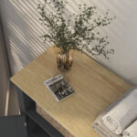 Mobiletto Bagno a 3 Ripiani in MDF e Truciolato con Ripiano Interno Regolabile, 60x30x80,5 cm - immagine 7