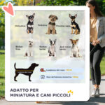 Passeggino per Cani Pieghevole in Tessuto con Cestino e Portabicchieri, 75x45x97 cm, Blu - immagine 4
