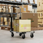 Carrello Portapacchi Pieghevole con Pedana Estensibile, Capacità 150 kg, Maniglia Regolabile, Argento - immagine 2