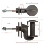 Isolatore nastro per angolo, a filetto M6 - immagine 3